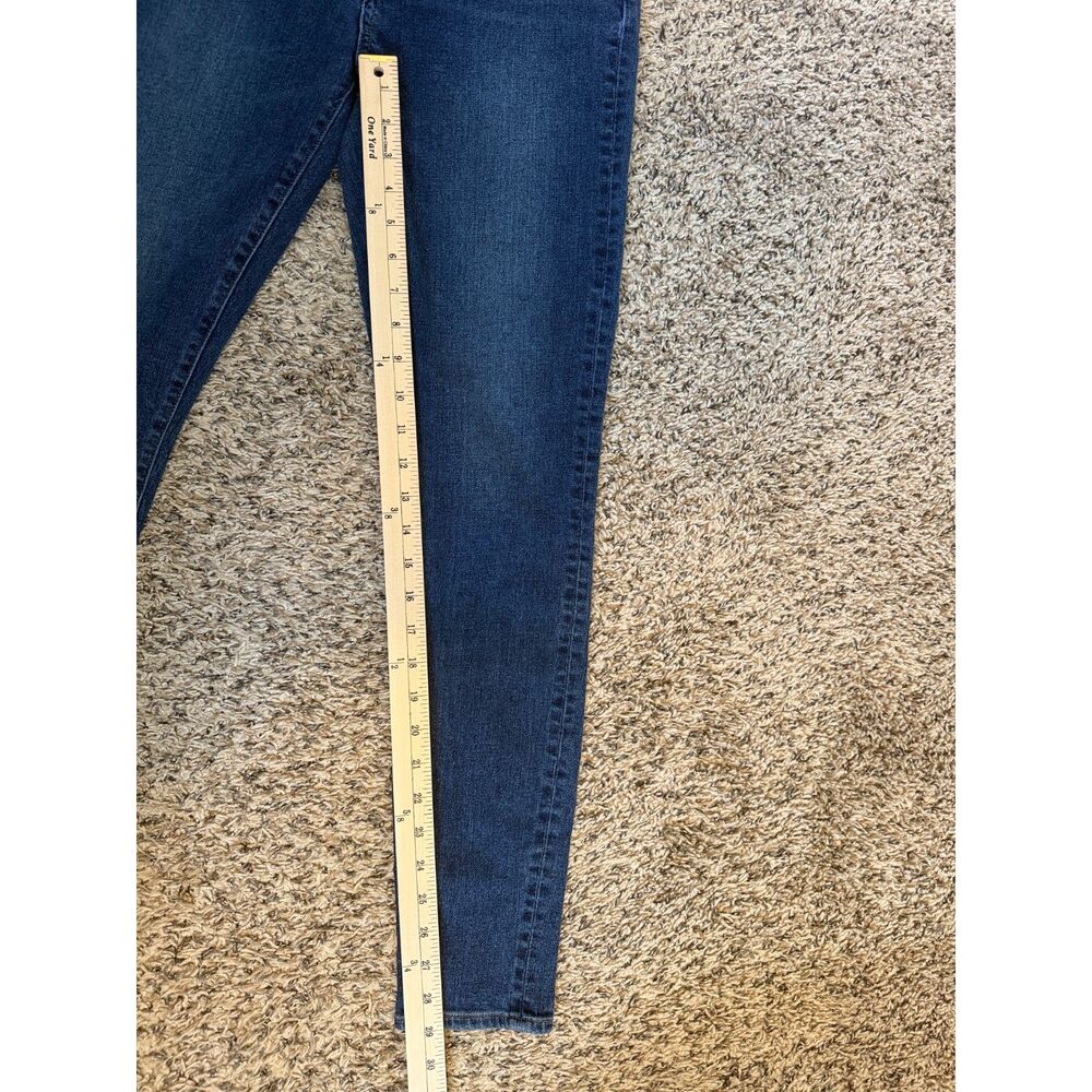 Madewell 11" High-Rise Skinny Jeans in Blue Size 28T Tall - Picture 7 of 8